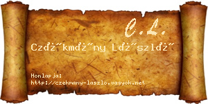 Czékmány László névjegykártya
